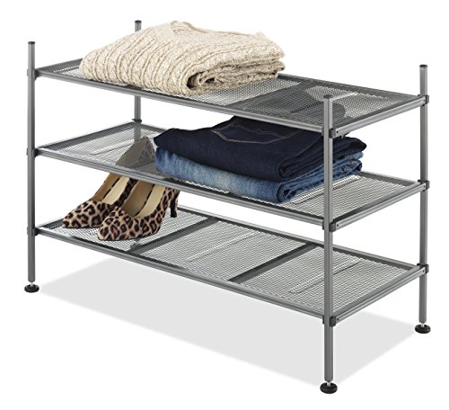 Whitmor 3 Tier Gunmetal Mesh Shelves