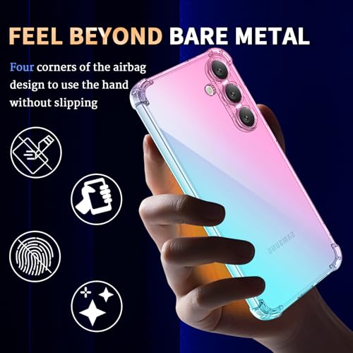 Coque Galaxy S24 silicone avec cordon rose vert et protection écran - 4