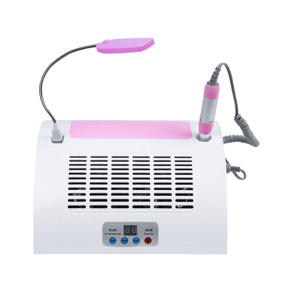 Torno Manicura 60w Enchufe Eu, Cabezal Rápido y Clip