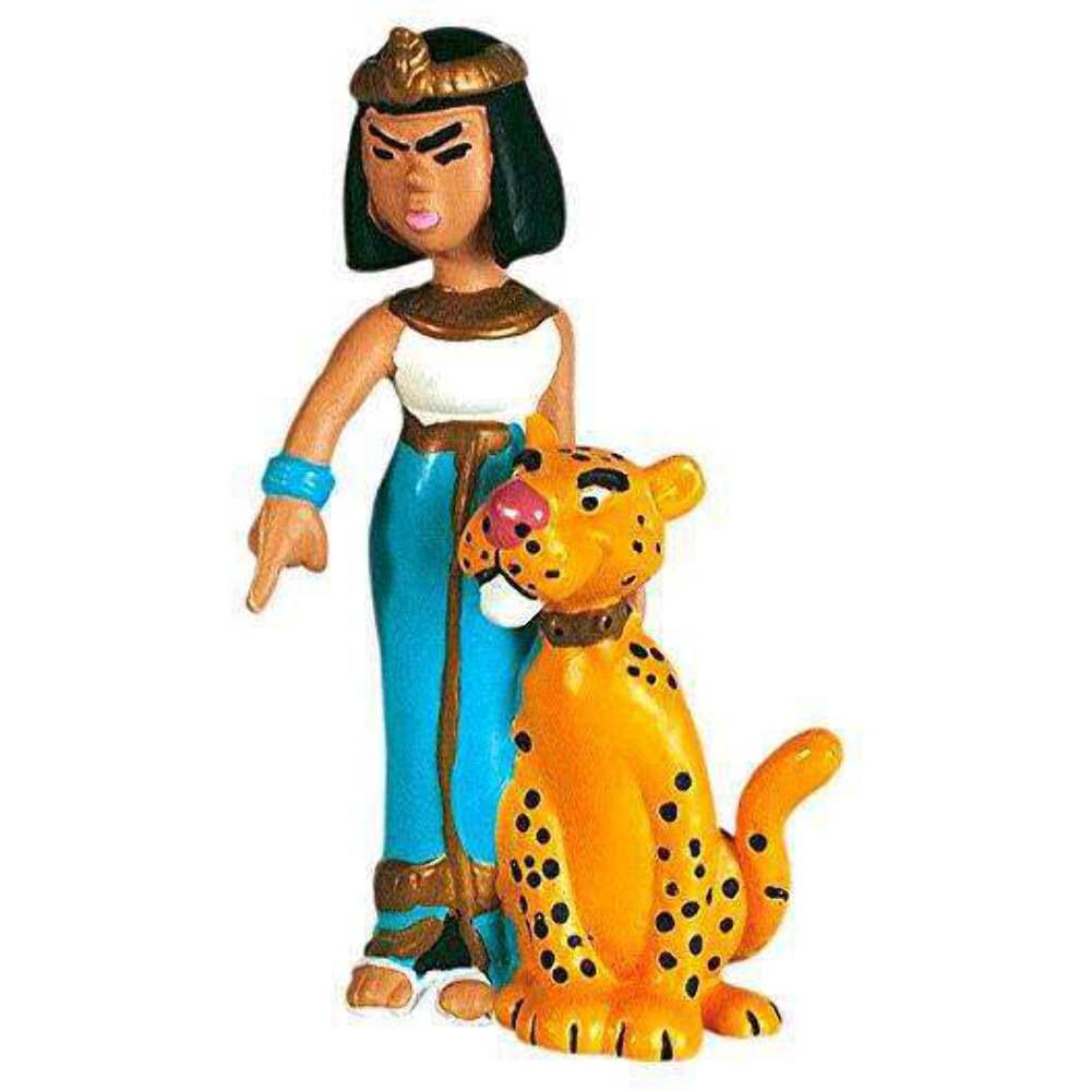 Plastoy SAS PLA60513 Asterix Figure Kleopatra Mit Leopard Toy