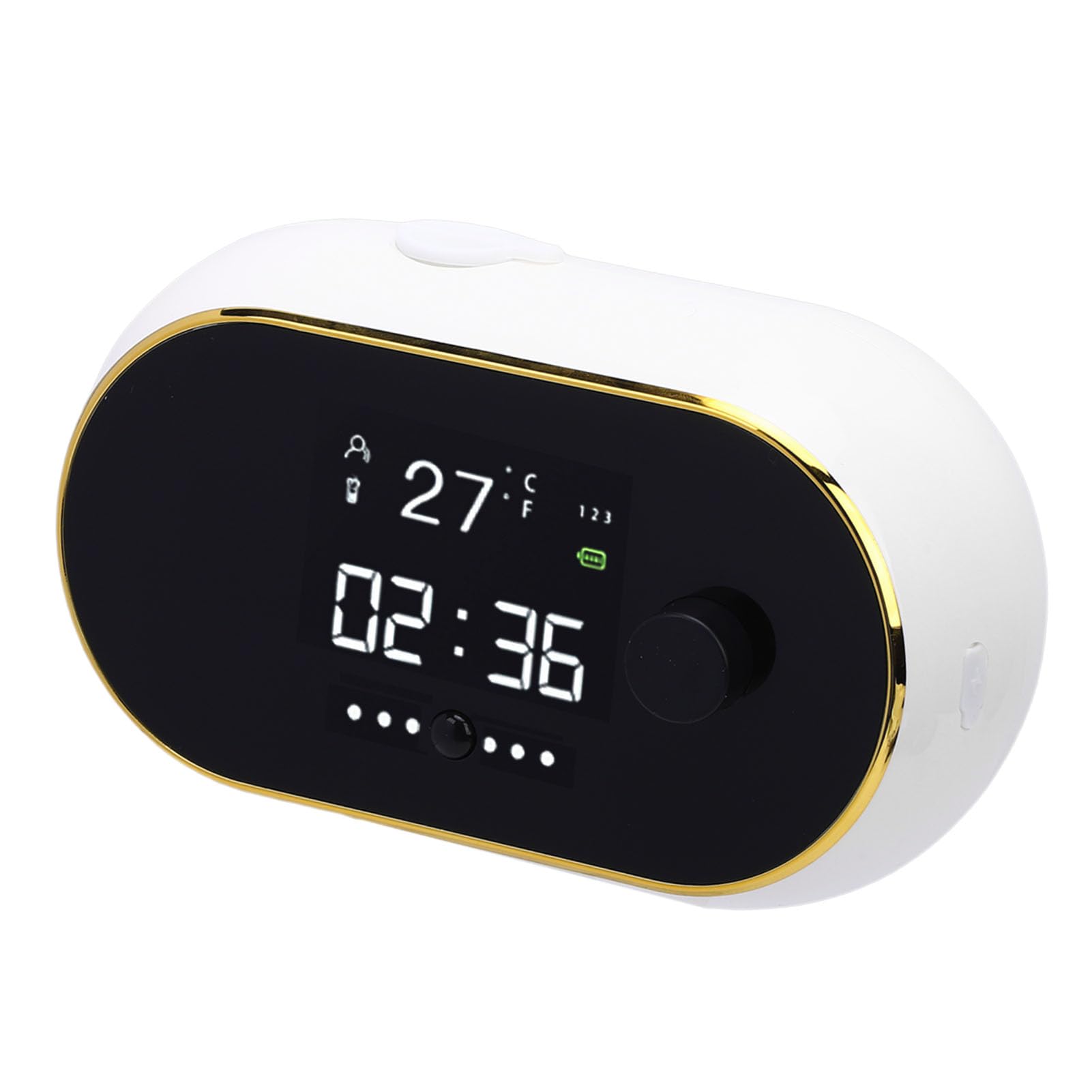 Automatischer Seifenspender, Berührungslos Schäumender Handseifenspender mit Digitalanzeige und Selbstreinigungsfunktion, Ideal für Badezimmer und Küche (White)
