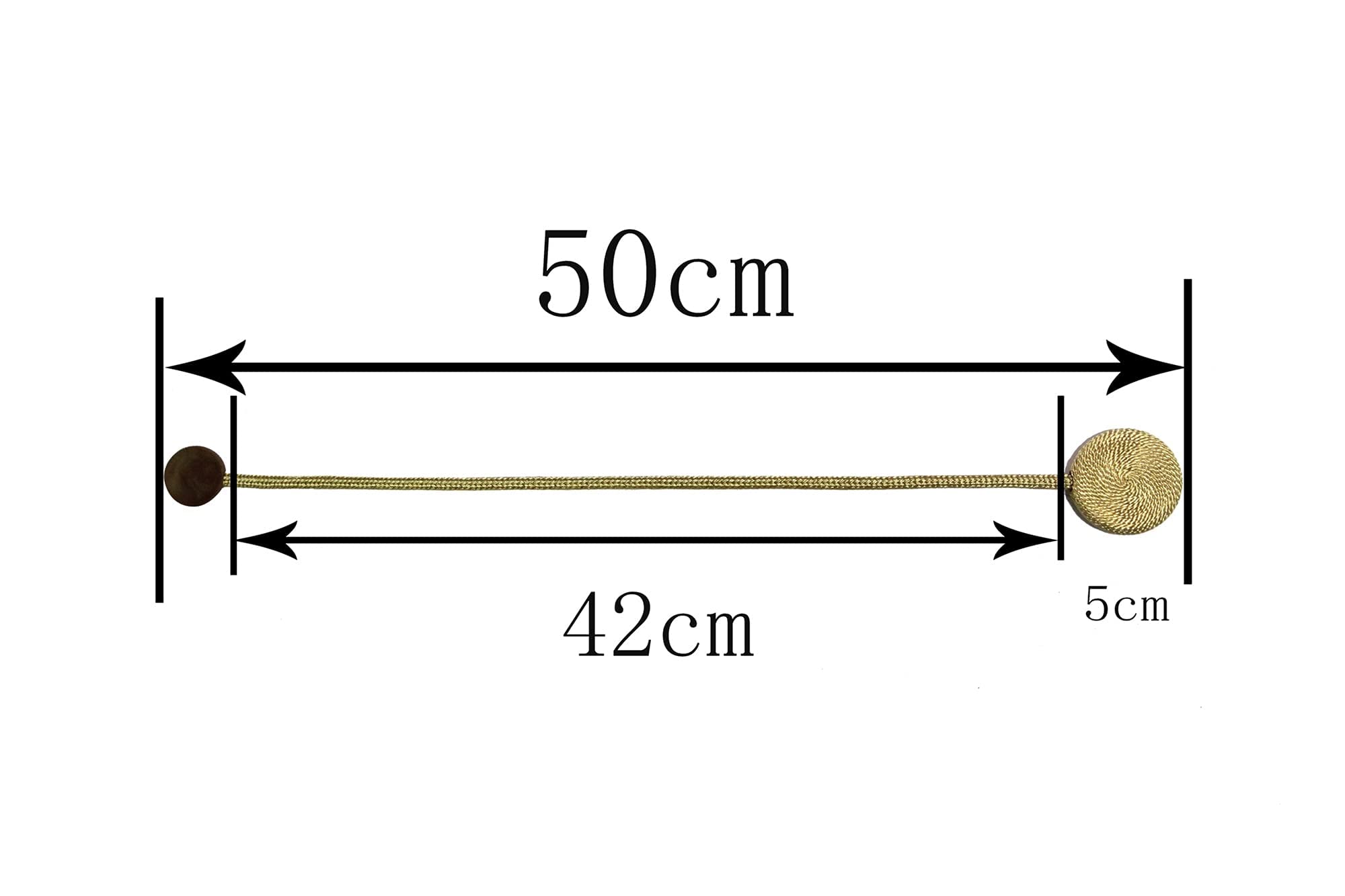 Sangles de Rideau 2 pièces Pince à Rideau magnétique Perle Boule Rideaux Support Embrasse décor à la Maison Suspendu Boule Boucle Cravate arrière Accessoires de Chambre