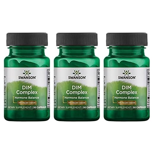 Swanson Dim Complex (Diindolylmethane) 100 Milligrams 30 Capsules (3 Pack)