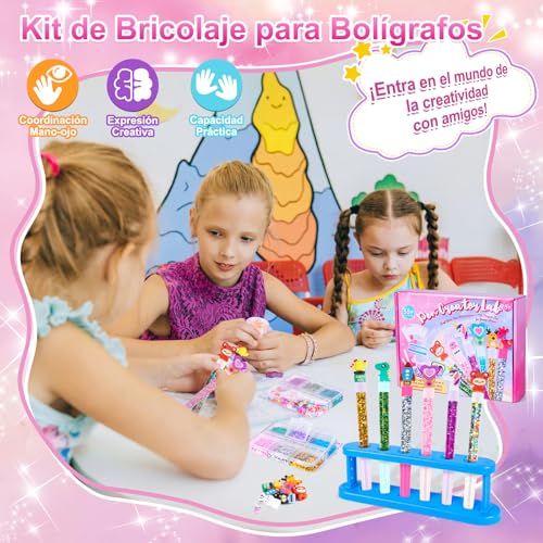 Kit de Creación de Bolígrafos con 55+ PCS, Cree 15 Bolígrafos Personalizados, Manualidades Niños 5 6 7 8 9 10 años, Juego Creativo Infantil, Regalo Juguetes para Niños y Niñas 4 Kit De Creación De Bolígrafos Con 55+ Pcs, Cree 15 Bolígrafos Personalizados, Manualidades Niños 5 6 7 8 9 10 Años, Juego Creativo Infantil, Regalo Juguetes Para Niños Y Niñas
