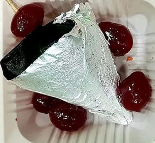 Image of Edible Silver Leaves 15.pcs Vark,varakh,5 inchx 3 inchinches waraq for Sweets Decoration,Cakes Decoration,Jain Temple,ayurvedic madicine,face Facial spa,serums,chyawanprash etc 15.Sheets