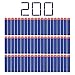 StillCool N-Strike Bala 200pcs 7.2cm Espuma Suave Dardos Recarga Bala Blasters para N-Strike Elite Serie niños Juguete Pistola Azul Oscuro.