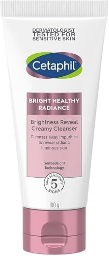 Cetaphil Healthy Radiance Face Wash, 100g, Brightness Reveal Creamy Cleanser, For Uneven Skin Tone With GentleBright Technology + Niacinamide