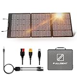 FULLSENT panel solar 200W flexible, adaptador de módulo fotovoltaico, fuente de alimentación portátil al aire libre, estación de energía plegable balcón, sistema de energía solar (200W)