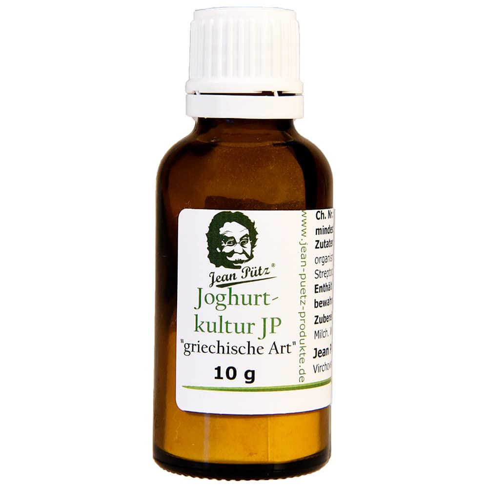 JEAN PÜTZ Joghurtkultur "griechischer Art" 10g Starterkultur, Milchsäure-Bakterien lebende gefriergetrocknet, Ferment für 200l