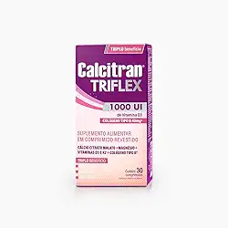 Calcitran Triflex 30 Comprimidos - Cálcio, Colágeno Tipo 2, Magnésio, Vit. D e K
