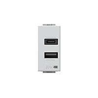 4box - Alimentatore USB CA 20W compatibile Bticino® LivingLight™