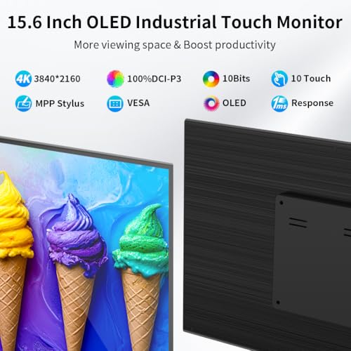 Image of Touchscreen Monitor 15.6 inch 4K OLED for Industrial /Business