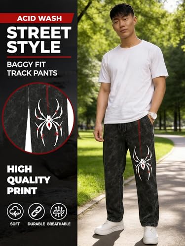 Image of fanideaz Mens Cotton Baggy Trackpant for Men | Streetwear Loose Fit Track Pants for Men | Comfortable Breathable Cotton Casual Wear Lower for man Stylish