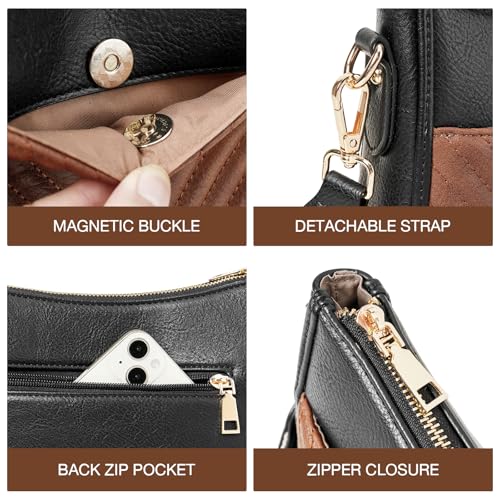 Image of GOIACII Crossbody Bags for Women Travel Purses Leather Handbags Medium Shoulder Bag with Adjustable Strap