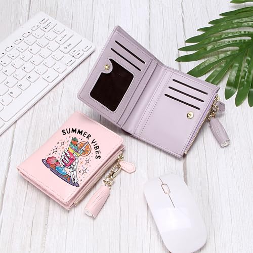 Customized Skeleton Theme Wallet for Women,Birthday Gift, Holiday Gift for Family&Friends, Graduation Gift for Classmate Teachers 1097q2