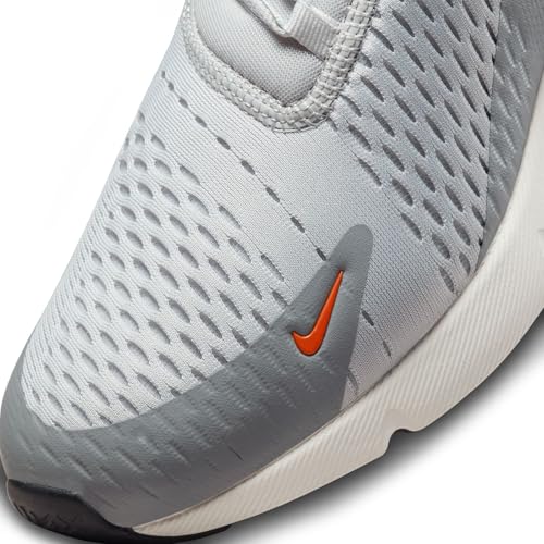 Nike Low-Top Sneakers Mens Shoe, Grey Fog Sail Article Grey Team Orange, 11.5 7