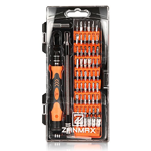 60 in 1 Schraubendreher Set, ZANMAX Feinmechaniker Set mit Torx/Pentalobe/Dreieck, Magnetische Werkzeug satz Mini Schraubenzieher bit für Iphone PC