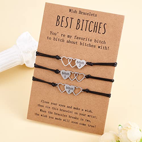 Image of Ornaland 2 /3 /4 /5 Pcs Friendship Bracelet Best Friend Bracelets Bff Matching Heart Bracelet Braided Bracelet Best Friend Friendship Gifts for Women Friends Girls Teen