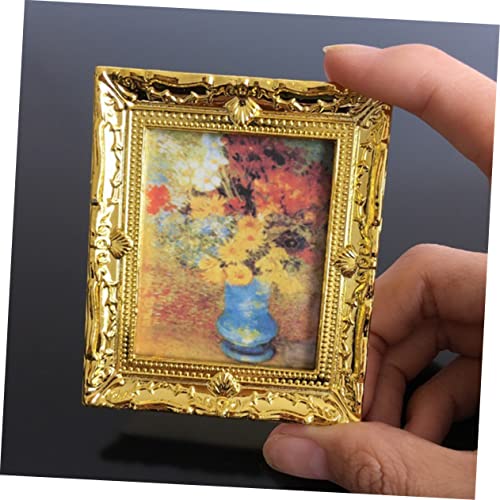 COHEALI 4 Pçs Bonecos Para Crianças Brinquedos Em Miniatura Miniture Móveis De Casa Mini Pintura A Ó