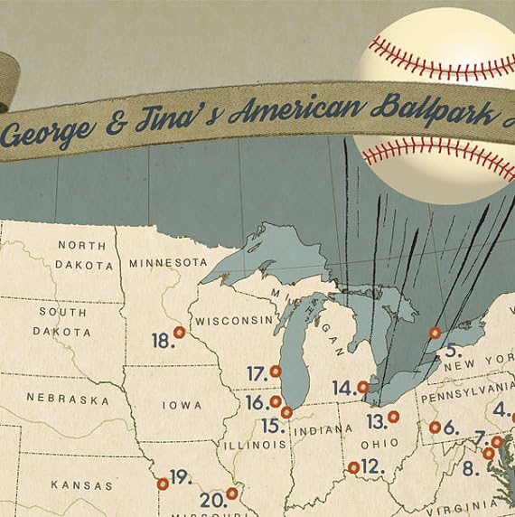 125th ANNIVERSARY　USA BASEBALL MAP パズル 125th ANNIVERSARY USA BASEBALL MAP パズル Baseball Map