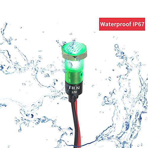 FILN-12v-led-Indicator-Light-piolt-Signal-lamp-with-Mini-5-pcs-8mm51624V-watarproof-red-Green-Bule-Yelow-White-Panel-Lights