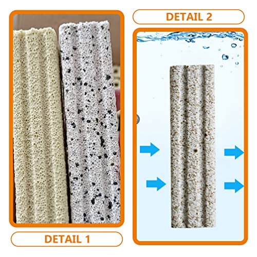 POPETPOP Aquarium Filter Block Aquarium Filter Media 10pcs Ceramic Bio Media Blocks Reusable Fish Tank Filter Media Filtration Material for Sump Tank Pond Fish Tank Fish Tank Filter Media - Image 4