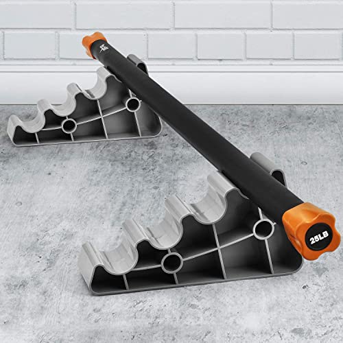 Yes4All Total Body Workout Weighted Bar Racks, Weighted Workout Bar, Resistance Band Bar, Body Bar For Exercise, Therapy, Aerobics, And Yoga, Strength Training #TOP1