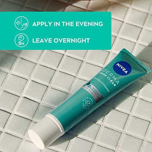 Image of NIVEA Derma Skin Clear Exfoliator 8% Salicylic, Glycolic Acid, Niacinamide Fight Blemishes Acne Mark (Pack of 2)