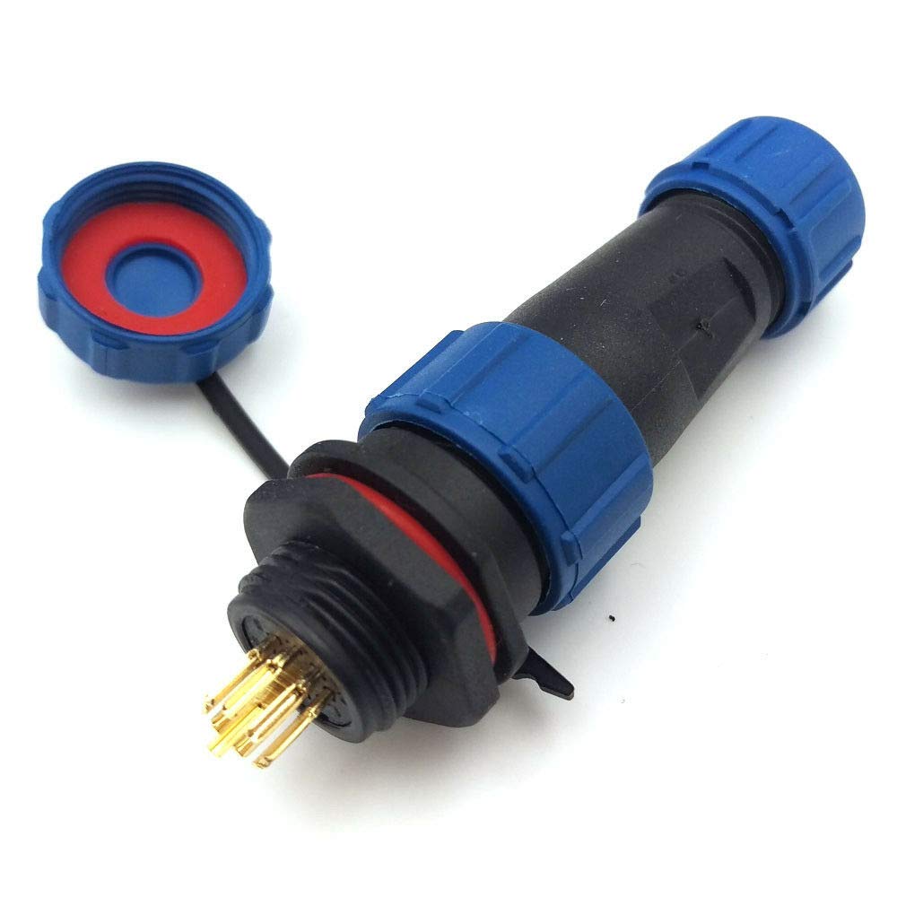 9-polige Wasserdichte Kabelverbinder SP13 – IP68, Für LED-Beleuchtung, Maschinen, Marine