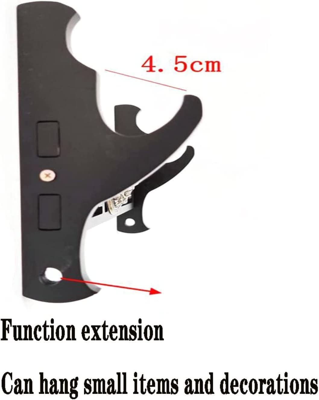 Arma De Espada De Madera Soporte De Pared De Espada Negra Con Acolchado Rojo, Soporte De Exhibición De Gama Alta, Soporte De Arma De Patrón De Estilo Chino Para Decoración Del Hogar Katana,2 Tier