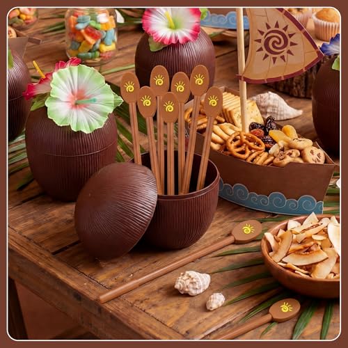 Set de 30 bolígrafos gel negros Tenceur de fiesta hawaiana miniatura 6
