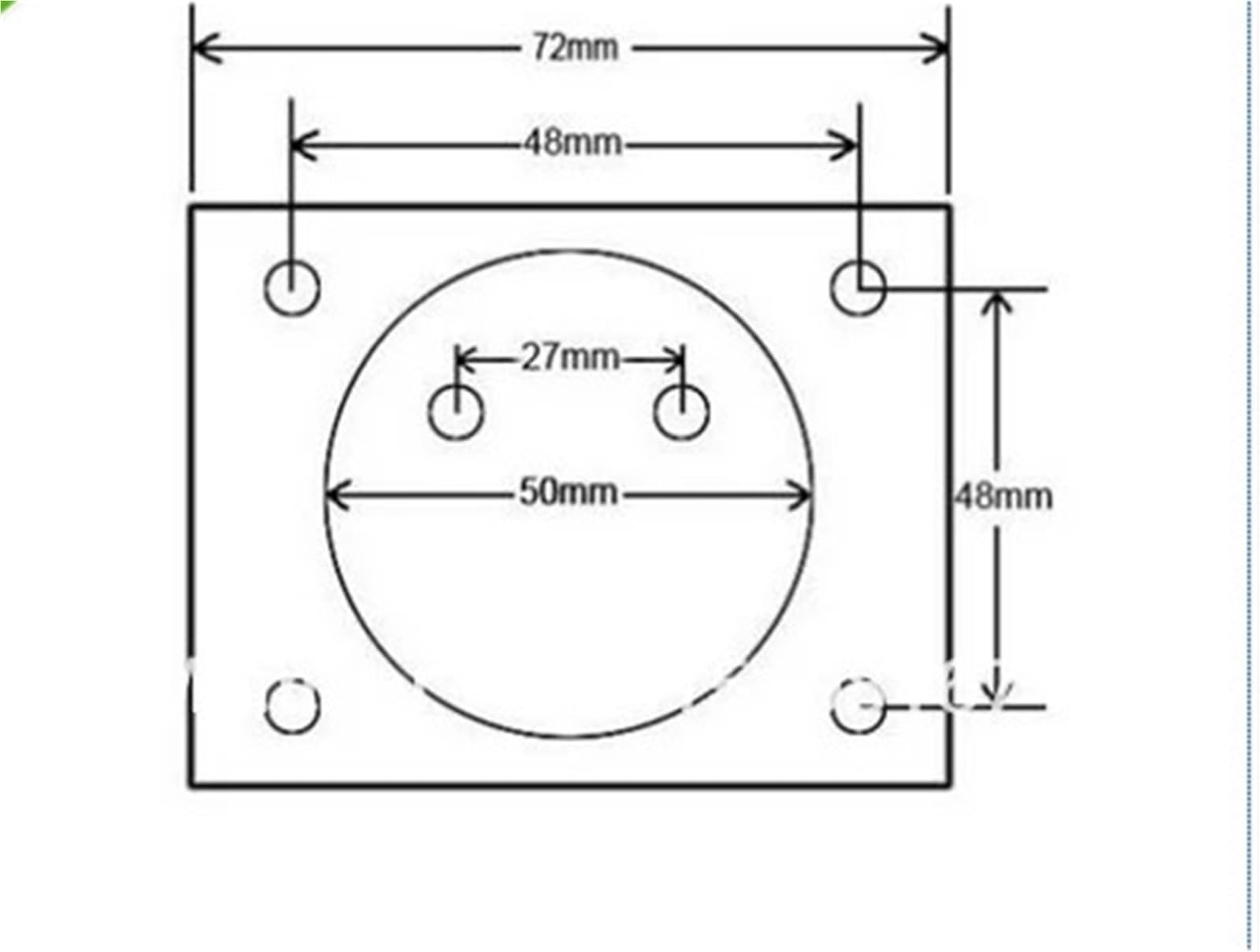 Voltmètre analogique à aiguille, 1 pièce, DC 10 V/15 V/30 V/50 V/75 V/100 V/200 V/300 V(DC50V)
