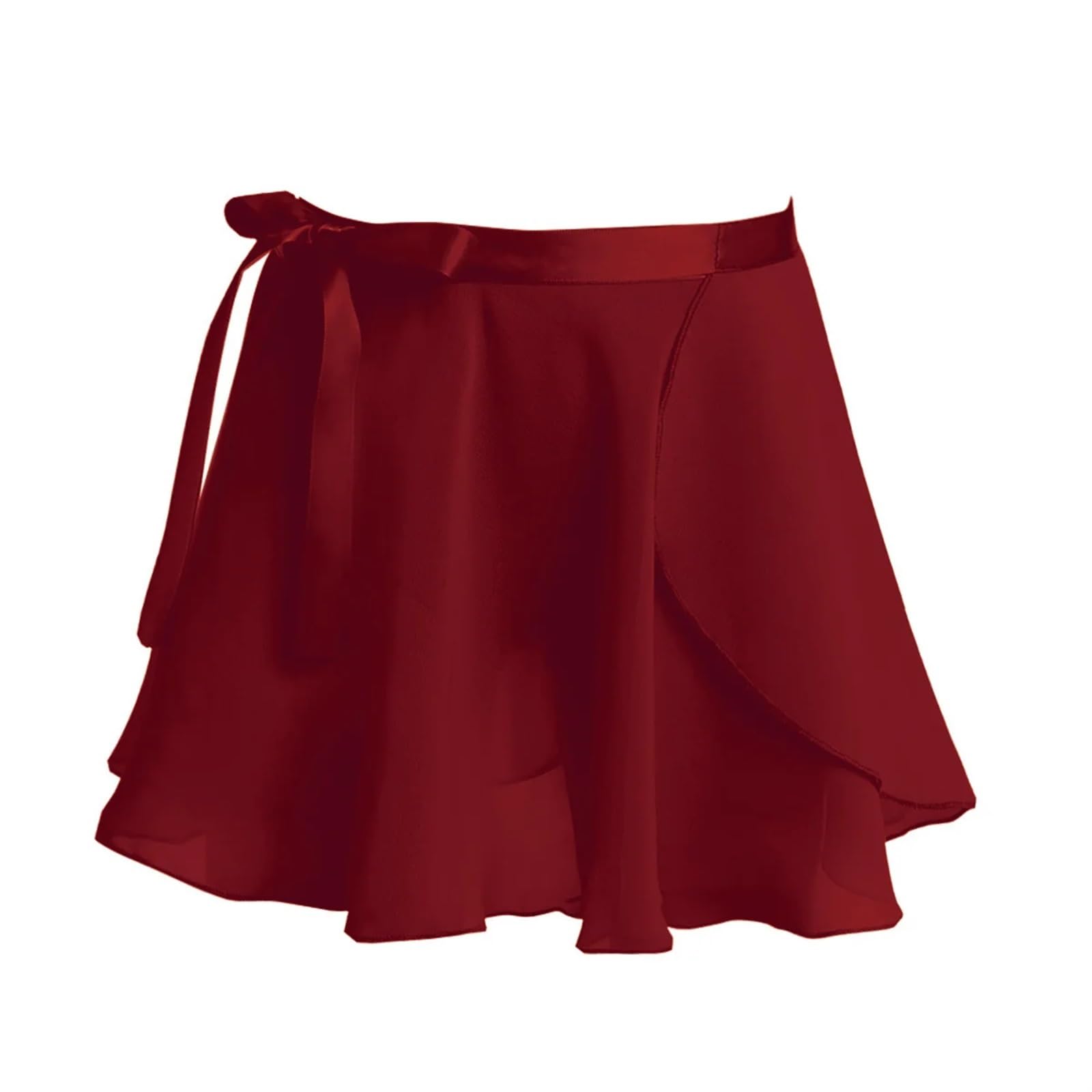 Amengj Unisex Kids Color 1 Chiffon Dance Skirts Girls Chiffon Ballet Tutu Dance Skirt Dance Skate Wrap Scarf Gymnastics Chiffon Ballet Tutu Dance Skirt Ballet Dance Dresses(,L (8-12 Years))