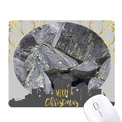 Tapis de souris en caoutchouc pierre sombre décorative et mousse tapis de bureau