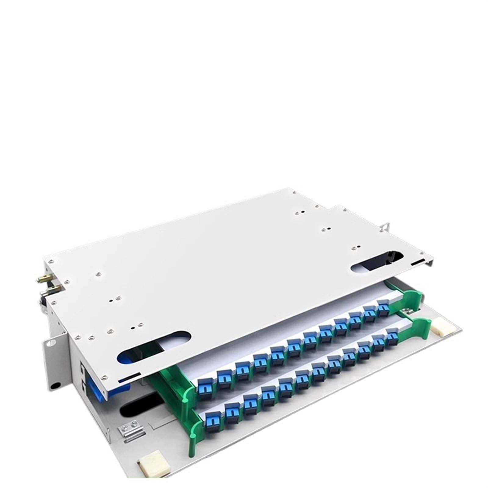ODF fiber optic distribution frame with 12 ports, 24 ports, 24
