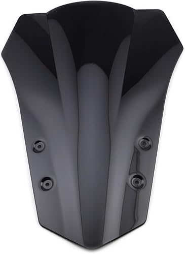 RONGQI LNNRYP Motorcycle Windshield Windscreen Compatible with Yamaha FJ09 MT09 MT-09 Tracer 2015 2016 2017 Double Bubble (Color Black)