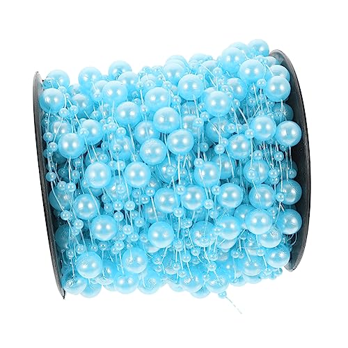 AOKWAWALIY 1 rollo de cuentas para decoración del hogar, colgante de manualidades, ramo de cuentas para novia, ventilador de techo, extensor de cadena, decoración de novia, adorno de cristal de resina