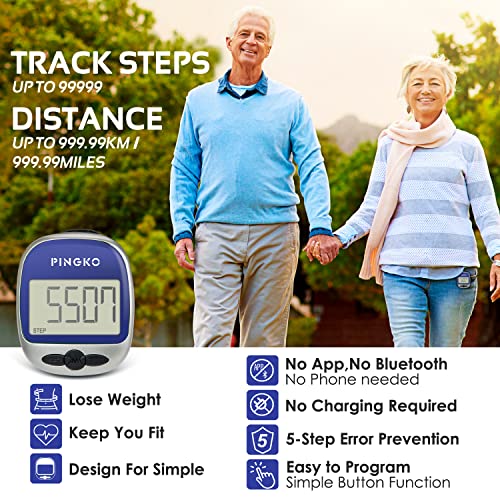 Pingko PK-793 Pedometer Portable Lcd Step Counter thumb #2