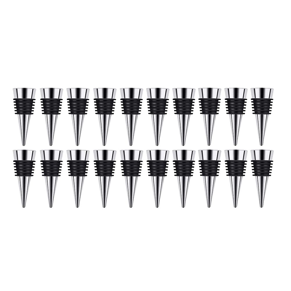 IMCCZONY 20Pcs Beverage Bottles Stoppers Wine Bottles Corks Tapered Storage Crafts Art DIY