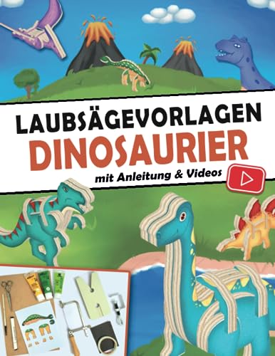 Laubsägevorlagen Dinosaurier: Laubsägen für Kinder und...