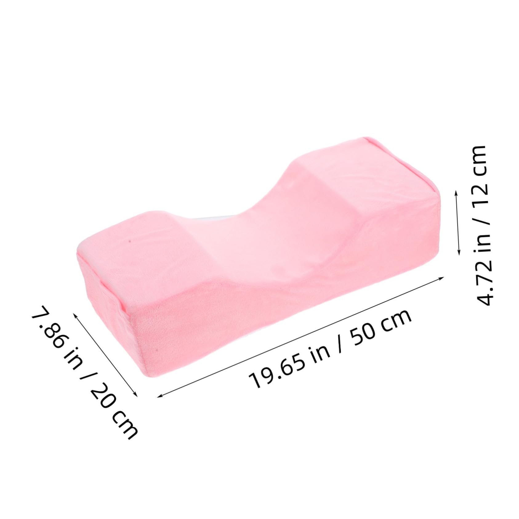 AUTSUPPL Beauty Flat Neck Pillow False Eyelashes Massage Table Massaging Pillow Fake Lashes Pillows for Bed False Lashes Pillow for Eyelash Extensions Massage Headrests Pink Memory Foam