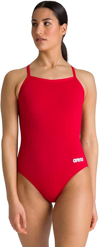 Arena Women's Solid Team Swimsuit Lightdrop Back MaxLife Open Back Bathing Suit Athletic Swimwear One Piece Swimsuit Pack of 1