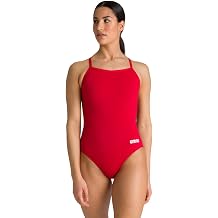 Arena Women's Solid Team Swimsuit Lightdrop Back MaxLife Open Back Bathing Suit Athletic Swimwear One Piece Swimsuit Pack of 1