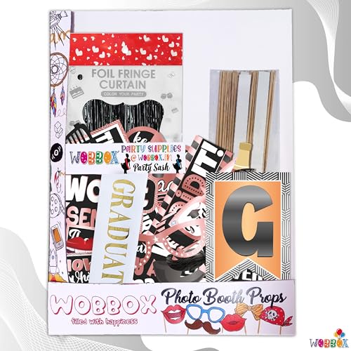 Image of Wobbox Graduation Props for Adults, Graduation Party Props, Happy Graduation Banner, Graduation Sash, Graduation Party Decorations Items (FP5056)
