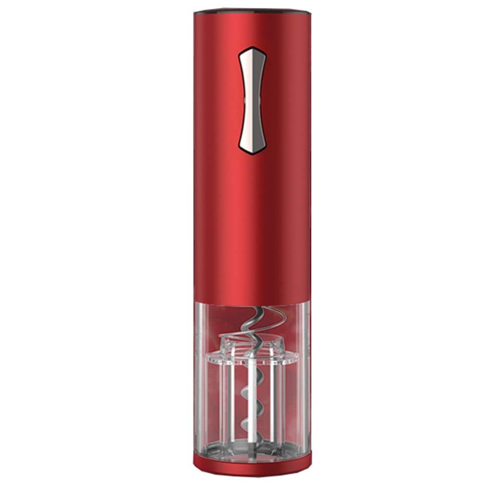WHOJA Wine Bottle Opener Mini Electric Bottle Opener USB Charging Stainless Steel LED Blue Light Best Housewarming Kitchen Gift Rechargeable (Color : Red)