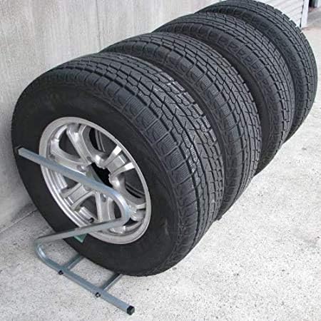 Amazon 日本製 タイヤラック タイヤを転がすだけで簡単収納 車庫の狭い一角などに設置 タイヤ収納 タイヤ保管に最適 大型自動車用タイヤを収納可能 Amex C05ll タイヤサイズ 245 285 タイヤラック カバー 車 バイク