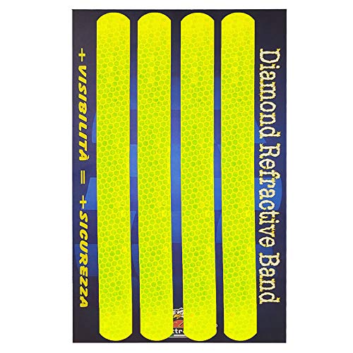 Quattro Erre 5510u00a0reflectantes adhesivas 20u00a0x 2,5u00a0cm Color Amarillo