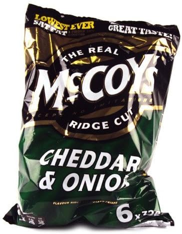 McCoys Cheddar and Onion 6 Pack 210g