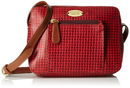 Hidesign womens NYLE I SB Medium Red Tan Sling Bag (B07DHSGW3F) Amazon Price History, Amazon Price Tracker