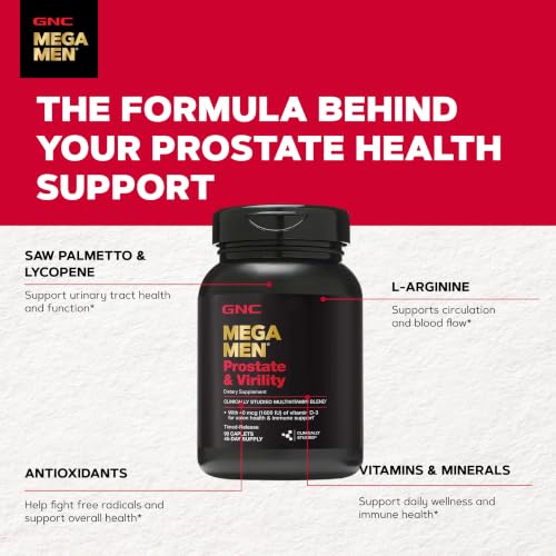 GNC Mega Men Prostate & Virility Multivitamin for Men, 90 Count - Image 5